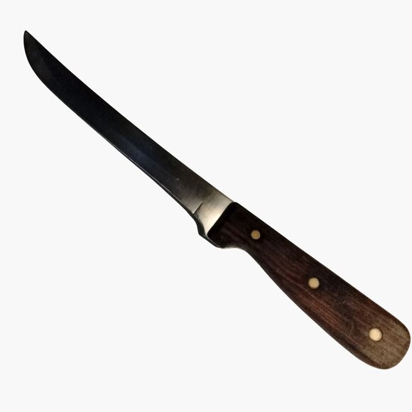 Other - Stainless Steel Carving Knife Riveted Wood Handle Block SetReplacement